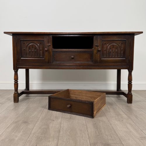 ANTIQUE 20TH CENTURY SIDEBOARD IN OAK - ADDITIONAL PHOTO 10