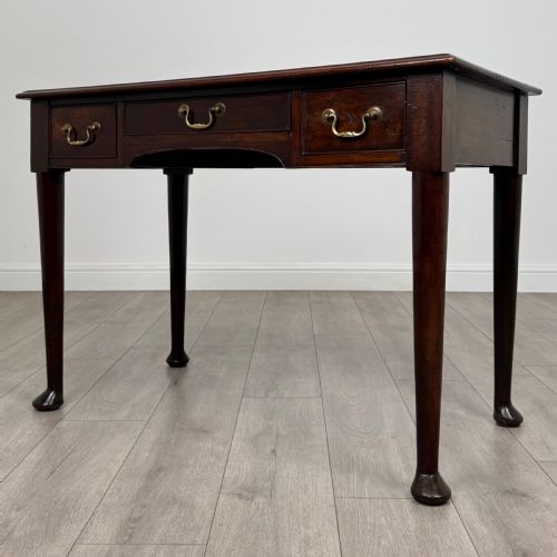 ANTIQUE 18TH CENTURY QUALITY WRITING TABLE IN MAHOGANY - ADDITIONAL PHOTO 1