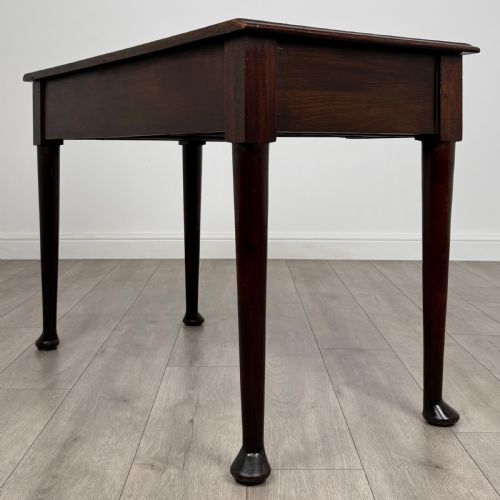 ANTIQUE 18TH CENTURY QUALITY WRITING TABLE IN MAHOGANY - ADDITIONAL PHOTO 5