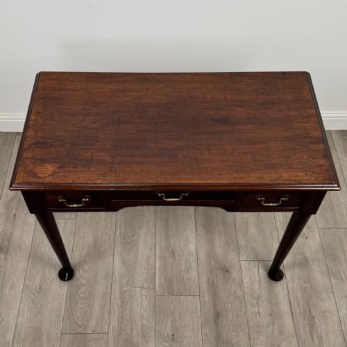 ANTIQUE 18TH CENTURY QUALITY WRITING TABLE IN MAHOGANY - ADDITIONAL PHOTO 8