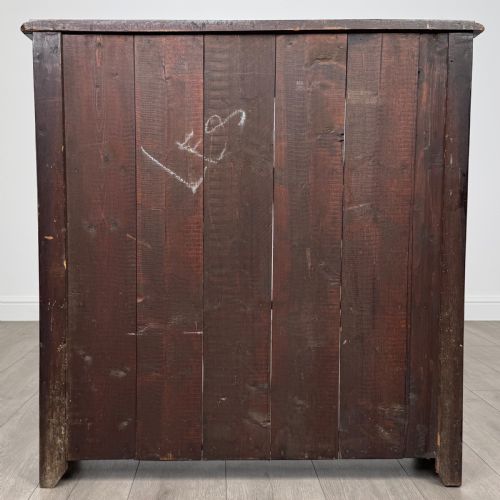 ANTIQUE 19TH CENTURY SMALL CARVED OAK BOOKCASE - ADDITIONAL PHOTO 5