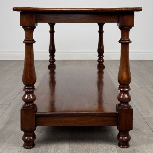 ANTIQUE 19TH CENTURY GOOD QUALITY COFFEE TABLE IN MAHOGANY - ADDITIONAL PHOTO 6