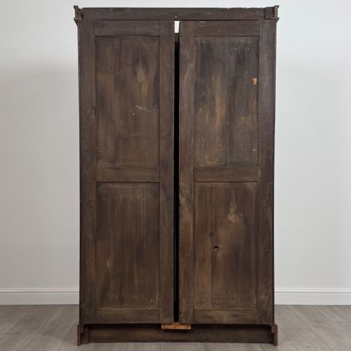 ANTIQUE 19TH CENTURY FINE QUALITY BURR WALNUT WARDROBE - ADDITIONAL PHOTO 5