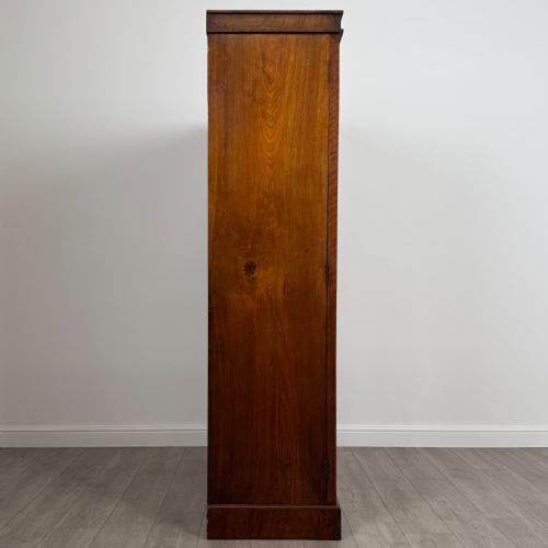 ANTIQUE 19TH CENTURY FINE QUALITY BURR WALNUT WARDROBE - ADDITIONAL PHOTO 7
