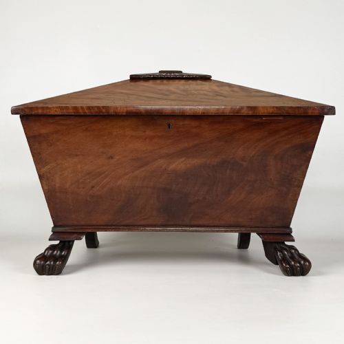 ANTIQUE 19TH CENTURY REGENCY CELLARETTE IN MAHOGANY