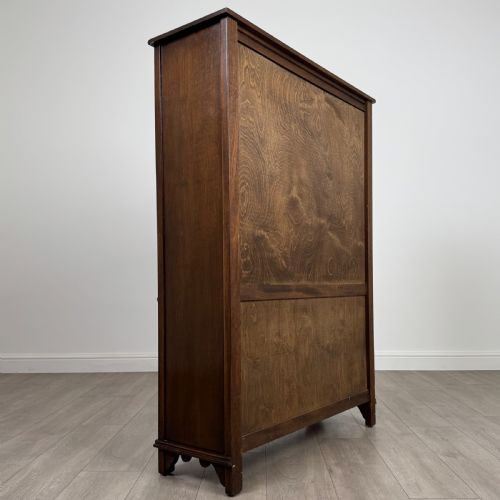 ANTIQUE 20TH CENTURY GOOD QUALITY DISPLAY CABINET IN OAK - ADDITIONAL PHOTO 5