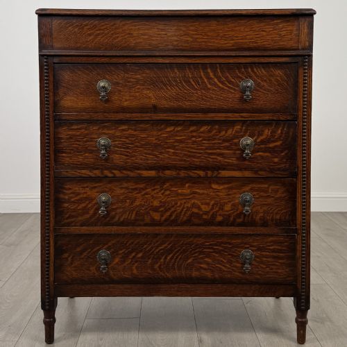 antique 20th century good quality oak chest of drawers - CATEGORY: ANTIQUE CHEST OF DRAWERS - DATED EDWARDIAN