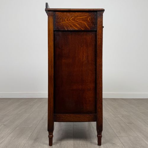ANTIQUE 20TH CENTURY GOOD QUALITY OAK CHEST OF DRAWERS - ADDITIONAL PHOTO 7