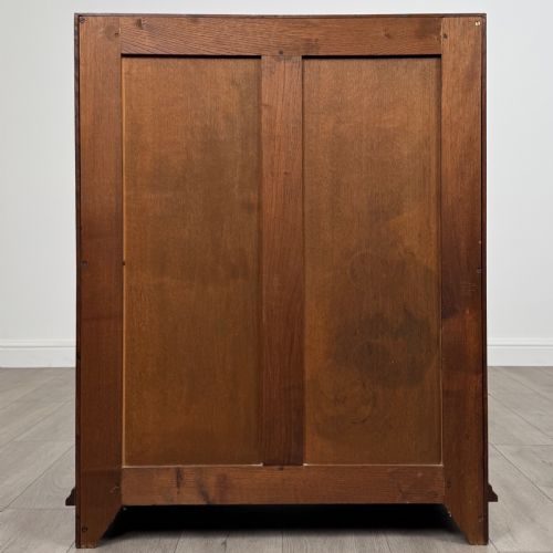 ANTIQUE 20TH CENTURY GOOD QUALITY OAK BUREAU - ADDITIONAL PHOTO 5