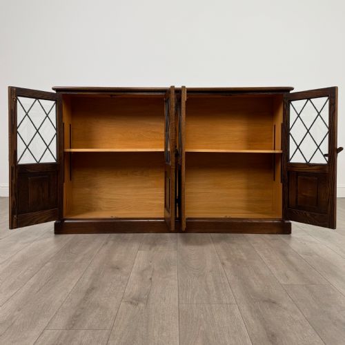 VINTAGE 20TH CENTURY FINE QUALITY BOOKCASE IN OAK - ADDITIONAL PHOTO 2