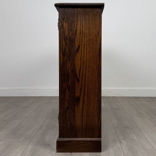 VINTAGE 20TH CENTURY FINE QUALITY BOOKCASE IN OAK - ADDITIONAL PHOTO 4