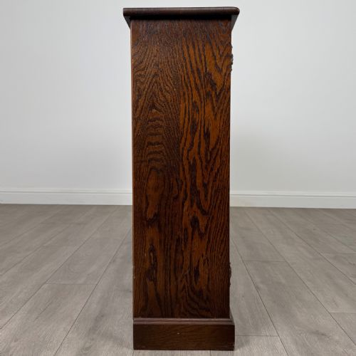 VINTAGE 20TH CENTURY FINE QUALITY BOOKCASE IN OAK - ADDITIONAL PHOTO 8