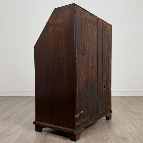 ANTIQUE 19TH CENTURY GOOD QUALITY SMALL OAK BUREAU - ADDITIONAL PHOTO 4