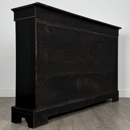 ANTIQUE 19TH CENTURY EBONISED CREDENZA OF FINEST QUALITY - ADDITIONAL PHOTO 5