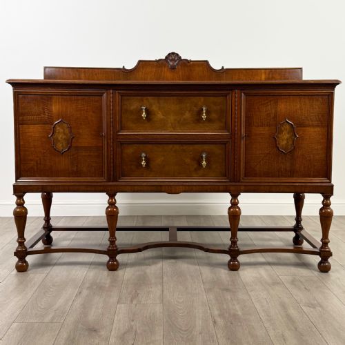 antique 20th century jacobean revival style sideboard - CATEGORY: ANTIQUE SIDEBOARDS - DATED EDWARDIAN