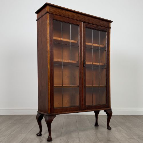 ANTIQUE 20TH CENTURY GOOD QUALITY CABINET IN OAK - ADDITIONAL PHOTO 9