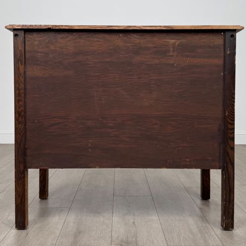 ANTIQUE 20TH CENTURY GOLDEN OAK CHEST OF DRAWERS - ADDITIONAL PHOTO 4
