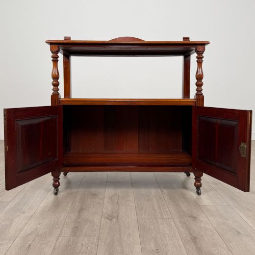 ANTIQUE 19TH CENTURY GOOD QUALITY CUPBOARD IN MAHOGANY - ADDITIONAL PHOTO 1