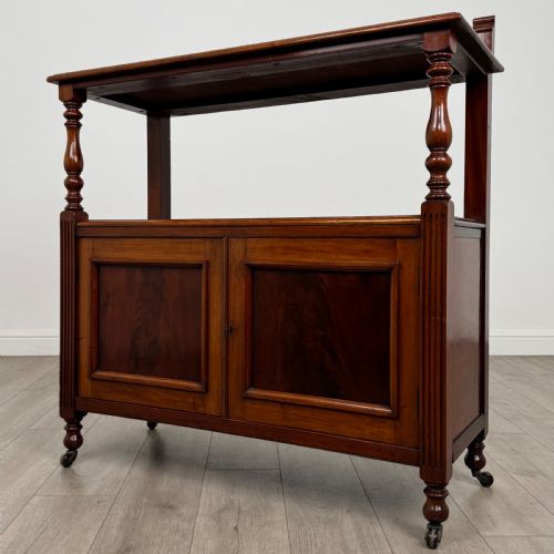 ANTIQUE 19TH CENTURY GOOD QUALITY CUPBOARD IN MAHOGANY - ADDITIONAL PHOTO 2
