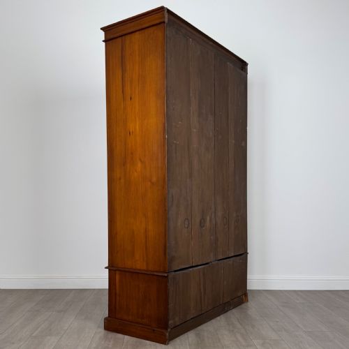 ANTIQUE 19TH CENTURY FINE QUALITY BURR WALNUT COMPACTUM WARDROBE - ADDITIONAL PHOTO 4