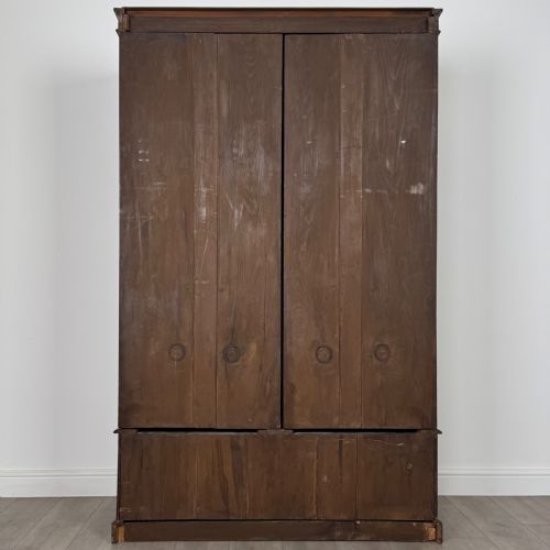 ANTIQUE 19TH CENTURY FINE QUALITY BURR WALNUT COMPACTUM WARDROBE - ADDITIONAL PHOTO 5