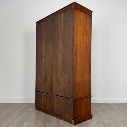 ANTIQUE 19TH CENTURY FINE QUALITY BURR WALNUT COMPACTUM WARDROBE - ADDITIONAL PHOTO 6