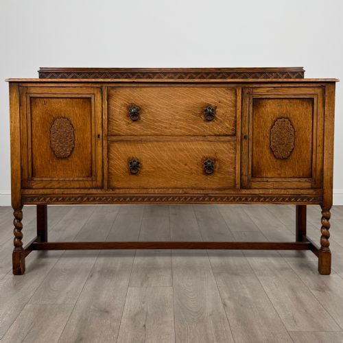 antique 20th century good quality oak sideboard - CATEGORY: ANTIQUE SIDEBOARDS - DATED EDWARDIAN