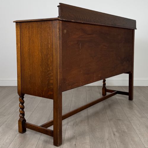 ANTIQUE 20TH CENTURY GOOD QUALITY OAK SIDEBOARD - ADDITIONAL PHOTO 4