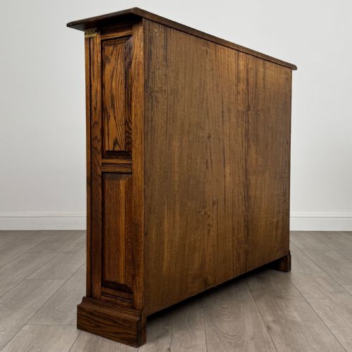 ANTIQUE 20TH CENTURY OPEN BOOKCASE IN OAK - ADDITIONAL PHOTO 4