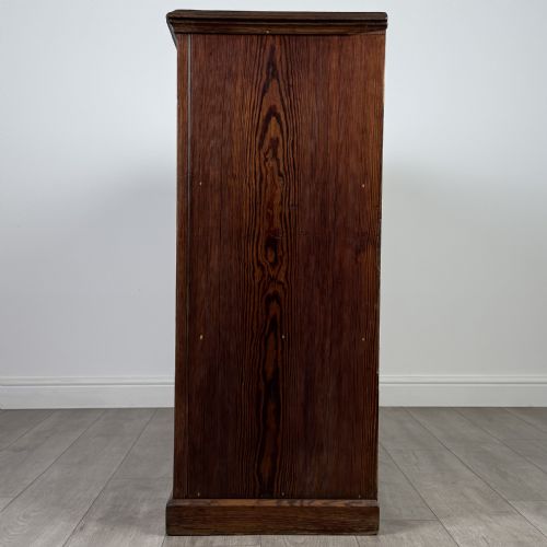 ANTIQUE 19TH CENTURY GOOD QUALITY PITCH PINE CUPBOARD - ADDITIONAL PHOTO 3
