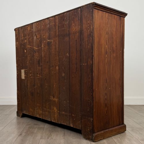 ANTIQUE 19TH CENTURY GOOD QUALITY PITCH PINE CUPBOARD - ADDITIONAL PHOTO 6