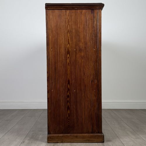 ANTIQUE 19TH CENTURY GOOD QUALITY PITCH PINE CUPBOARD - ADDITIONAL PHOTO 7
