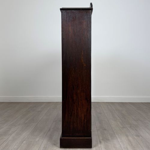 ANTIQUE 20TH CENTURY OPEN BOOKCASE IN OAK - ADDITIONAL PHOTO 3