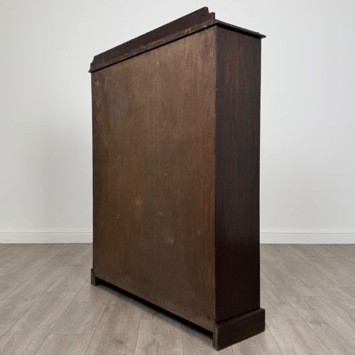 ANTIQUE 20TH CENTURY OPEN BOOKCASE IN OAK - ADDITIONAL PHOTO 6