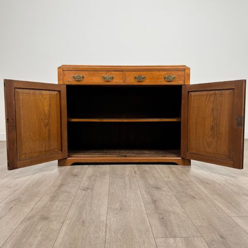 ANTIQUE 20TH CENTURY CARVED SIDEBOARD IN WALNUT - ADDITIONAL PHOTO 1