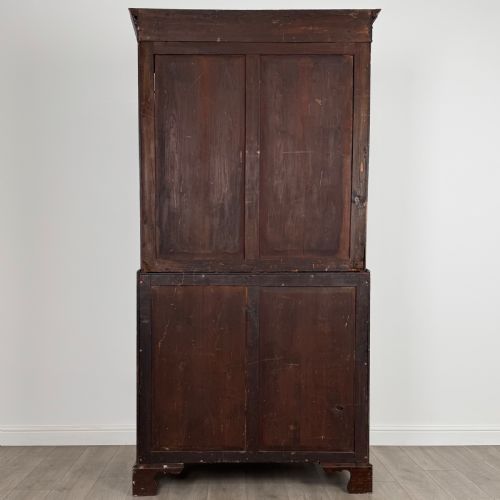 ANTIQUE 18TH CENTURY FINE QUALITY BUREAU BOOKCASE IN MAHOGANY - ADDITIONAL PHOTO 6