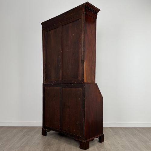 ANTIQUE 18TH CENTURY FINE QUALITY BUREAU BOOKCASE IN MAHOGANY - ADDITIONAL PHOTO 7