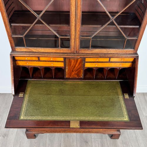 ANTIQUE 18TH CENTURY FINE QUALITY BUREAU BOOKCASE IN MAHOGANY - ADDITIONAL PHOTO 10