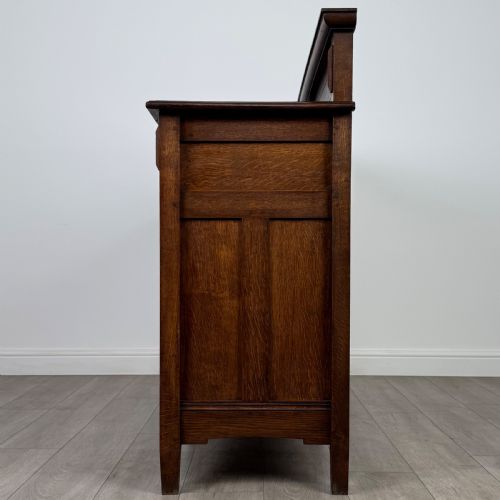 ANTIQUE 20TH CENTURY GOOD QUALITY OAK SIDEBOARD - ADDITIONAL PHOTO 3