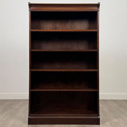 ANTIQUE 20TH CENTURY PAIR OF STACKING BOOKCASES IN OAK - ADDITIONAL PHOTO 2