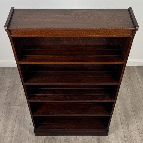 ANTIQUE 20TH CENTURY PAIR OF STACKING BOOKCASES IN OAK - ADDITIONAL PHOTO 10