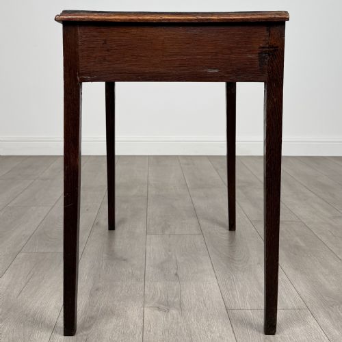 ANTIQUE 18TH CENTURY GOOD QUALITY WRITING TABLE IN OAK - ADDITIONAL PHOTO 2