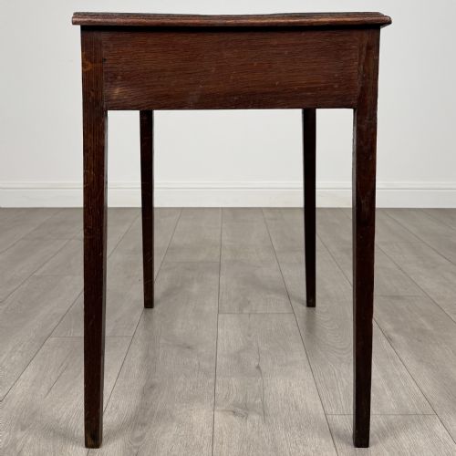 ANTIQUE 18TH CENTURY GOOD QUALITY WRITING TABLE IN OAK - ADDITIONAL PHOTO 6