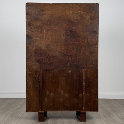 ANTIQUE 20TH CENTURY GOOD QUALITY OAK DISPLAY CABINET - ADDITIONAL PHOTO 6