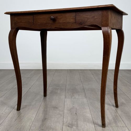 ANTIQUE 20TH CENTURY FRENCH SIDE TABLE IN OAK - ADDITIONAL PHOTO 1