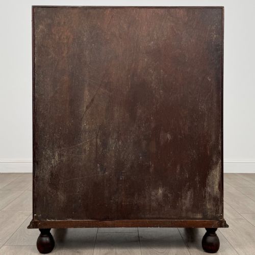ANTIQUE 20TH CENTURY GOOD QUALITY OAK BUREAU - ADDITIONAL PHOTO 4