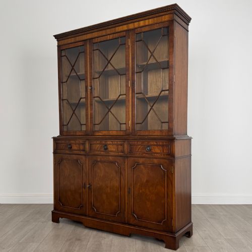 VINTAGE 20TH CENTURY BOOKCASE IN MAHOGANY - ADDITIONAL PHOTO 3