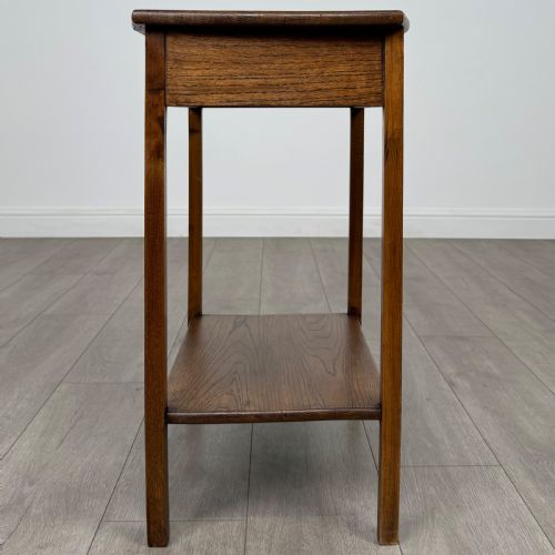 ANTIQUE 20TH CENTURY GOOD QUALITY OAK SIDE TABLE - ADDITIONAL PHOTO 4