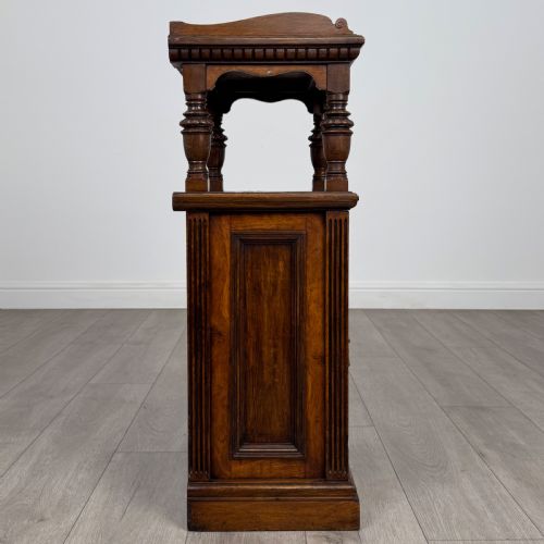 ANTIQUE 19TH CENTURY GOOD QUALITY CARVED OAK CABINET - ADDITIONAL PHOTO 7