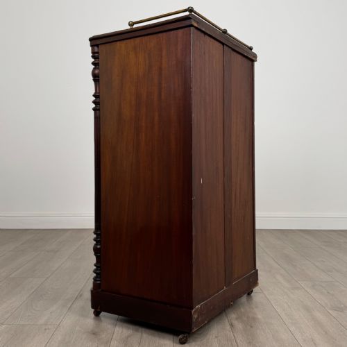 ANTIQUE 19TH CENTURY GLAZED CABINET IN MAHOGANY - ADDITIONAL PHOTO 4